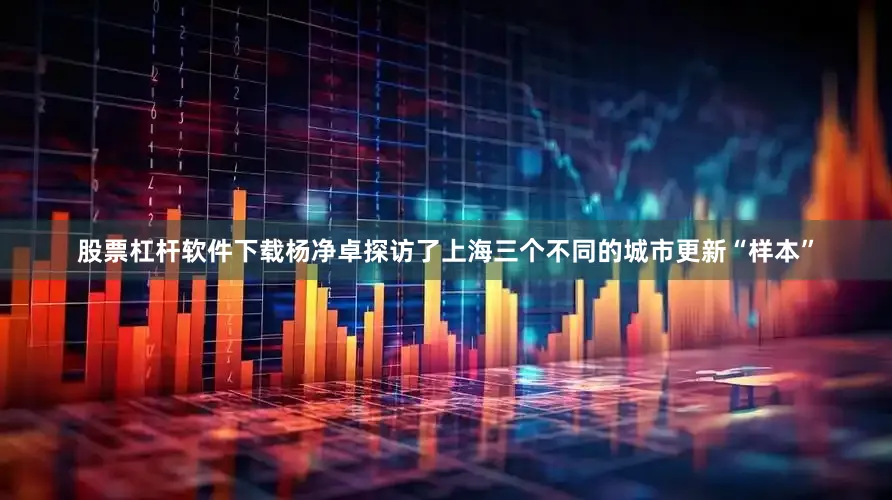 股票杠杆软件下载杨净卓探访了上海三个不同的城市更新“样本”